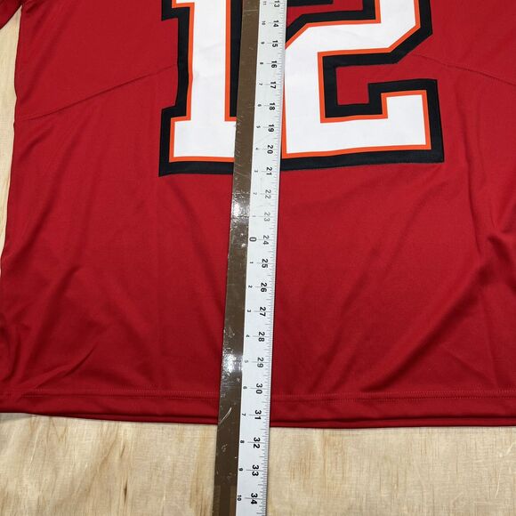 NEW XXL Tom Brady Tampa Bay Buccaneers Nike #12 Retired Player Jersey Red SEWN - Picture 16 of 16